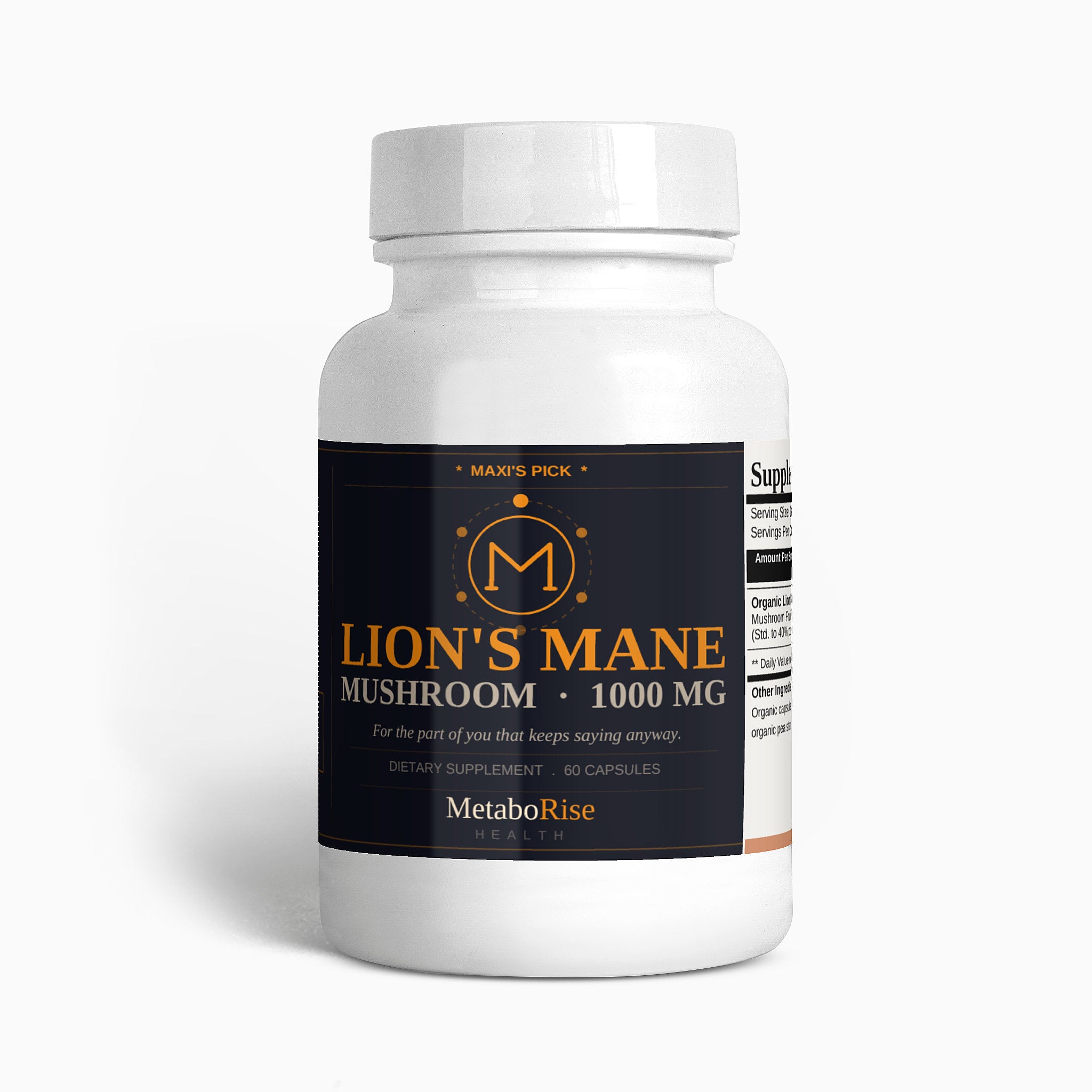 Lion’s Mane Mushroom Capsules | Focus & Clarity Support