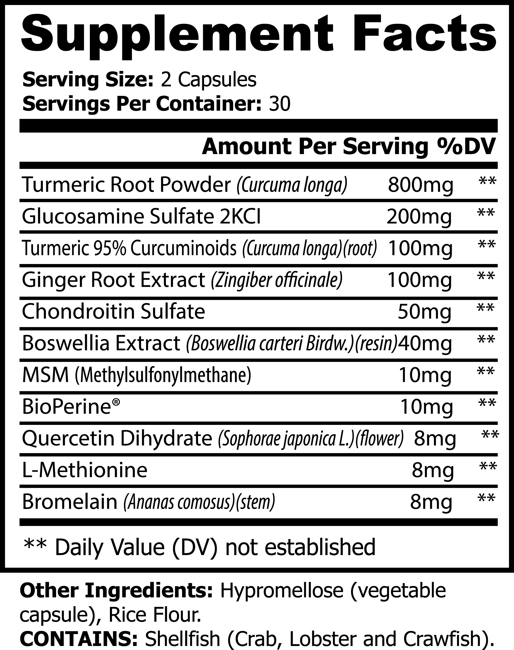 Turmeric + Boswellia Capsules | Joint + Mobility Support