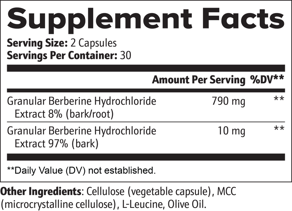 Berberine Capsules | Blood Sugar & Metabolic Suppor