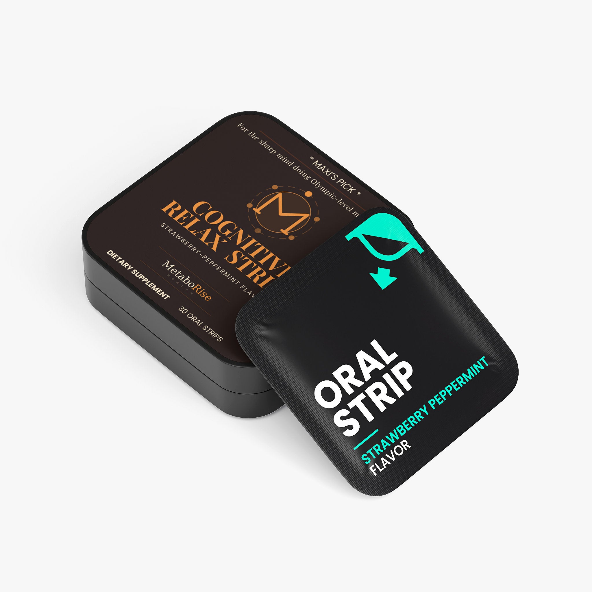 Cognitive support dissolvable oral strips L-Theanine GABA support