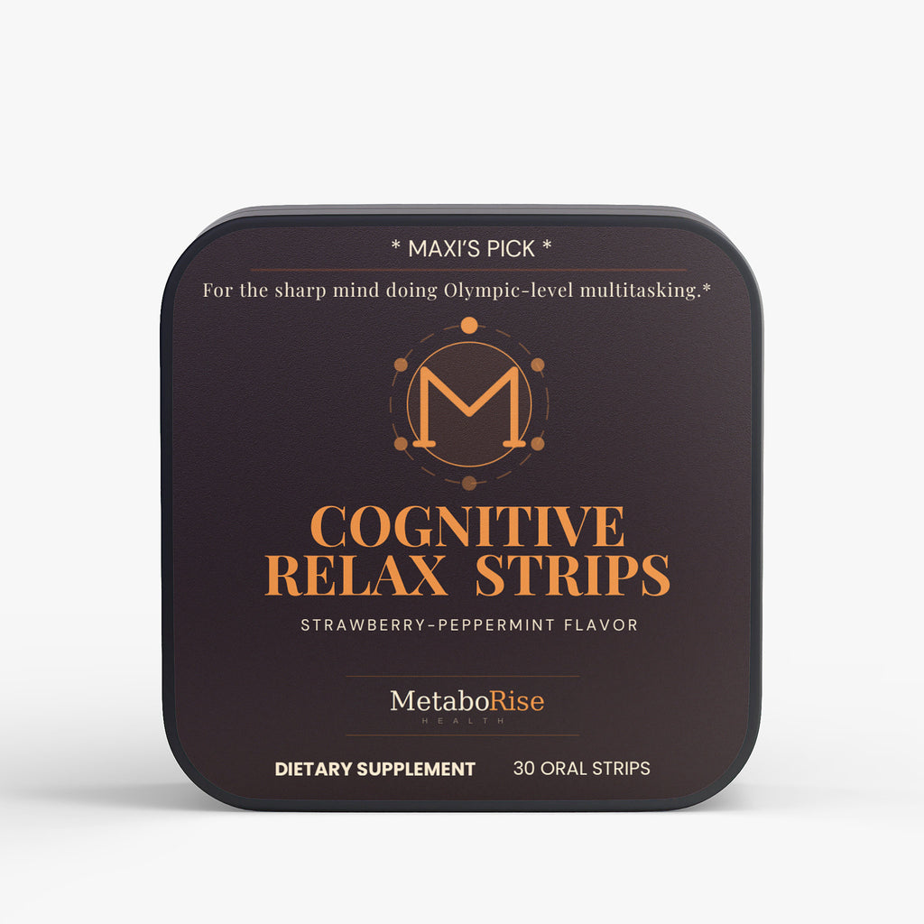 Cognitive Relax Strips L-Theanine GABA oral strips MetaboRise Health

