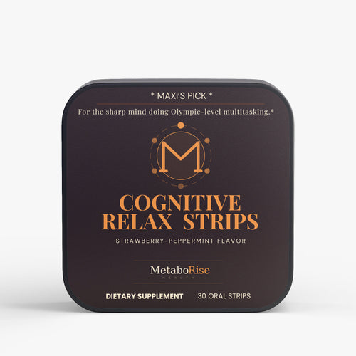 Cognitive Relax Strips L-Theanine GABA oral strips MetaboRise Health
