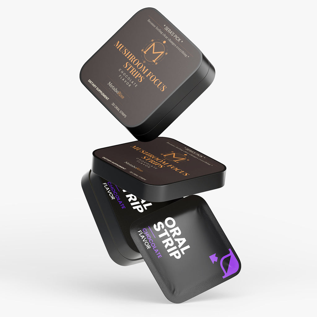 Mushroom Focus Strips dissolvable oral strips focus support
