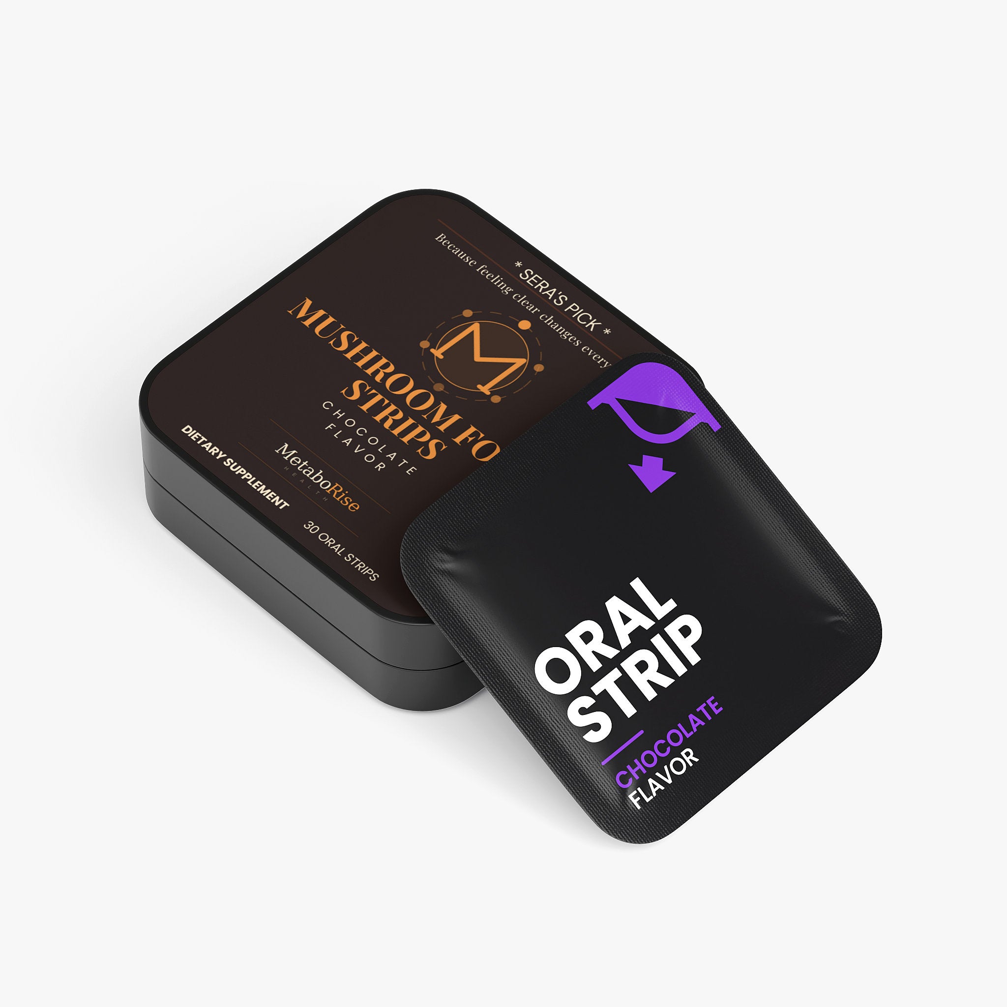 Lion's Mane focus oral strips dissolvable mushroom supplement
