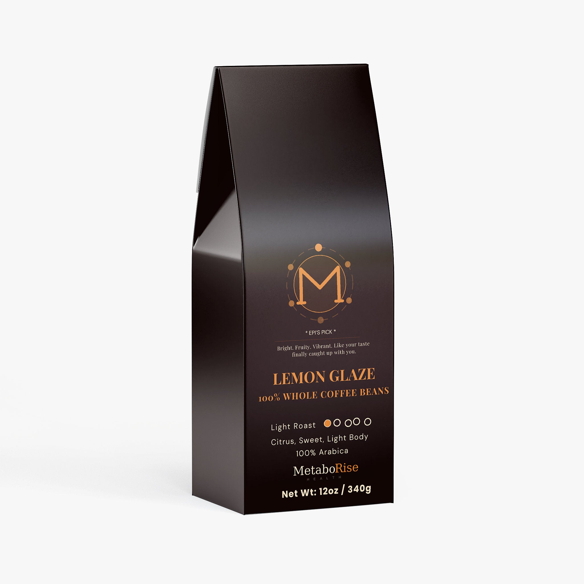 Vitality Mushroom Coffee medium roast Lion's Mane and Chaga mushroom coffee by MetaboRise Health